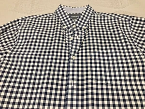 Bonobos Men Long Sleeve Button Down Shirt Blue White Check Size L Preppy Pocket - Picture 1 of 11