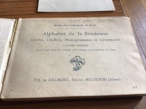 Alphabet de La Brodeuse DMC Embroidery Patterns C 1900’s - Picture 1 of 17