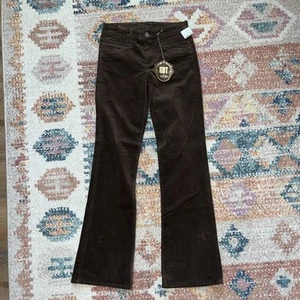 Nordstrom NWT Kut from the Kloth Wide Length Brown Corduroy Bootcut Sz 2 - Picture 1 of 6