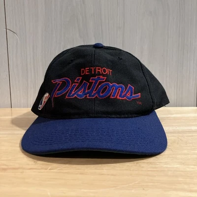 Vintage 90's Sports Specialties Detroit Pistons Snapback Hat Script - Image 1 of 4