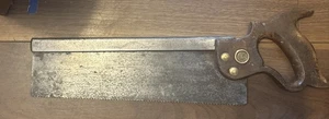 Vintage Henry Disston 12 inch Cast Steel back tenon saw - Picture 1 of 8