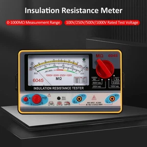 0-2000MΩ 100V/250V/500V/1000V Insulation Resistance Meter Digital Ohmmeter Handh - Picture 1 of 11