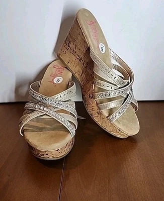 NUEVO Sandalias de cuña Jelly Pop Eilish espuma viscoelástica talla 9  Foto 1 de 4