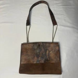 Dimoni Genuine Leather Over The Shoulder Purse Made In Spain Brown - Picture 1 of 13
