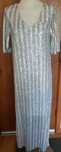 Piper & Scoot Exclusive Women's Sequin Long Dress. NWT $80 Sz. M/L - Picture 1 of 13