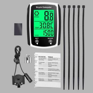 Bike Bicycle Speedometer Cycle LCD Touch Odometer Computer MPH KMH Waterproof - Picture 1 of 10