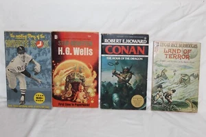 Vintage 60s Star-Begotten Land of Terror Conan White Sox Paperback book lot of 4 - Picture 1 of 4