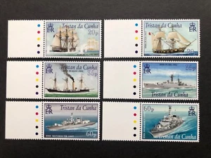 Tristan Da Cunha 2001 Royal Navy Ships conjunto de margen MNH VF Sg 725-730 Reino Unido envío y devolución gratuitos - Imagen 1 de 1