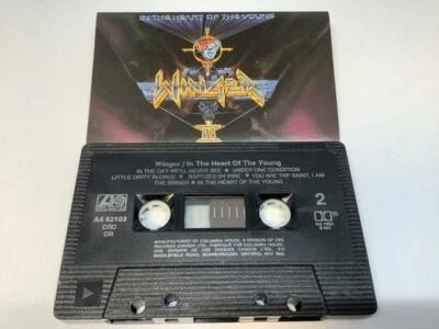 WINGER Cassette Tape IN THE HEART OF THE YOUNG 1990 CBS Records Canada A4-82103 - Image 1 of 4