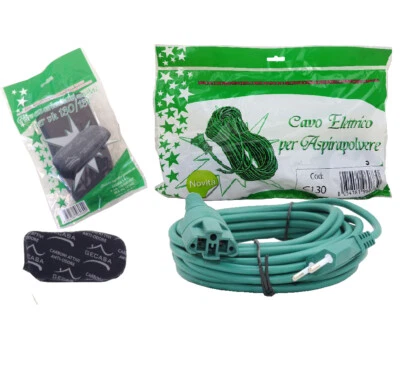 GECASA SRL CAVO FOLLETTO VK130 VK131 ELETTRICO DA 7 M + FILTRO CARBONI ATTIVI PER VORWERK