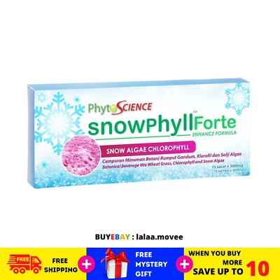 4 cajas Phytoscience Snowphyll Forte algas de nieve clorofila y extracto de hoja de morera Foto 1 de 4