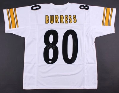 Plaxico Burress Signed Steelers Jersey (JSA Hologram) Super Bowl champion (XLII) - Image 1 of 4