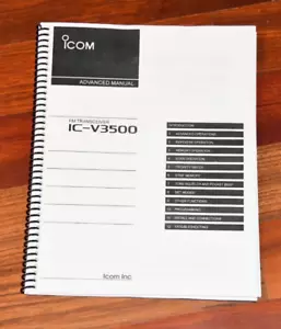 Icom IC-V3500 Instruction Manual - Coil bound by Dr. KB7QPS - Picture 1 of 1