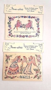 Lot of 4 Small Prints Angels and Friendship 5x7" - Postcards Floral New!  - Picture 1 of 5