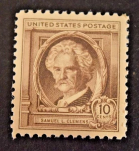 1940 US Scott #863 - 10 Cent Samuel Clemens Famous American Series - MNH/OG/VF - Picture 1 of 2