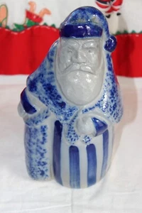 Eldreth Salt Glazed Pottery Old World Santa Cobalt 2006 Christmas Belsnickle - Picture 1 of 8