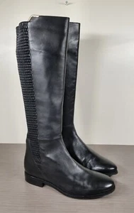 Cole Haan Rockland Tall Boot, Black Leather, Womens Size 8 B - Picture 1 of 12