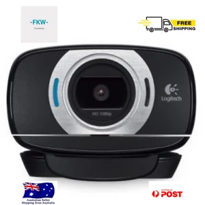 Logitech Webcam Adjustable Compact Smoother Sharper Richer Clearer Advanced Tech - Picture 1 of 4