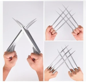 Wolverine Claws And Dogtag One Pair X-Men Comic Book Cosplay (Points Are Sharp) - Picture 1 of 7