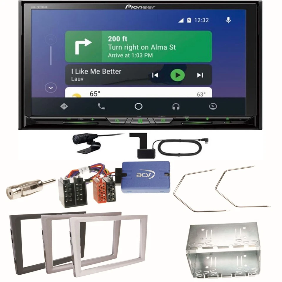 Pioneer AVH-Z9200DAB Android Auto Einbauset für Opel Omega B Meriva A Agila Viva - Bild 1 von 1