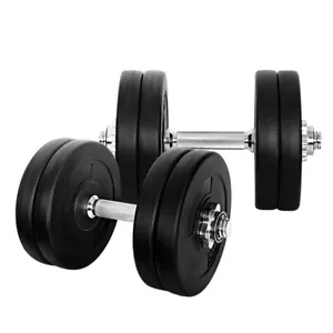Everfit 25kg Dumbbells Dumbbell Set Weight Training Plates Home Gym Exercise - Picture 1 of 7