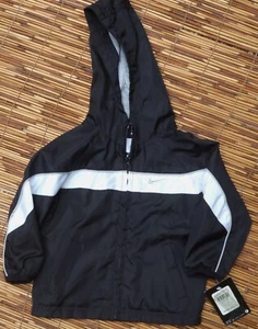 NIKE'S BABY 18M BLACK POLYESTER ZIP-UP HOODIE LIST $38 - Picture 1 of 2