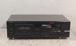 DENON DRM-555 Hi-Fi cassette tape deck Dolby B C HX Pro Auto reverse NEW BELTS - Picture 1 of 15