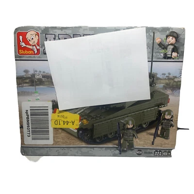 Sluban Army Tank Merkava M38-B0305 - Sealed With Labels On Outside - Image 1 of 4