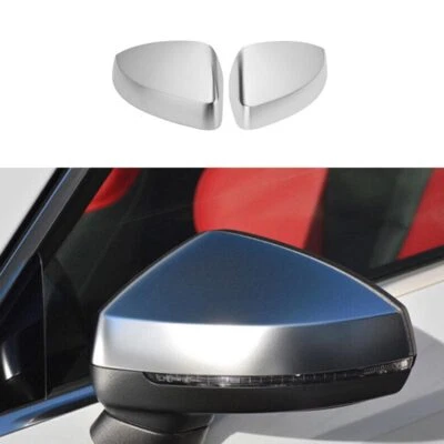 Matte Silver For Audi A3 S3 RS3 Replace Rear View Mirror Cap Cover 2PC 2015-2020 - Изображение 1 из 4