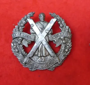 Liverpool Cameron Scottish cap badge - Picture 1 of 2