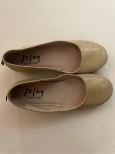 Piatti piatti zeppa zeppa con suola francese FS / NY Zeppa beige taglia - Foto 1 di 5