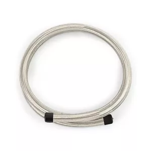 Mishimoto 6Ft Stainless Steel Braided Hose w/ -4AN Fittings - Stainless - Picture 1 of 2