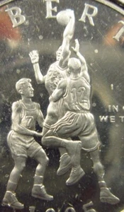 USA 1/2 $ Dollar 1995 S PP Basketball Atlanta Olympics XXVI America Coin h6720 - Bild 1 von 3