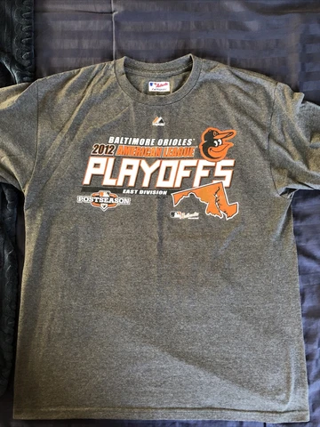 2012 Majestic Orioles Playoffs Postseason Locker Room Shirt Large L Machado RC Cover