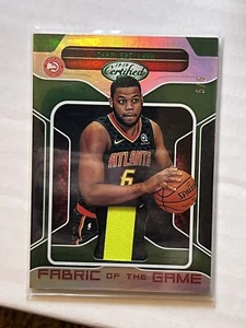 2018-19 Certified Mirror Green Patch Omari Spellman /5 Fabric Of The Game Card - Picture 1 of 4