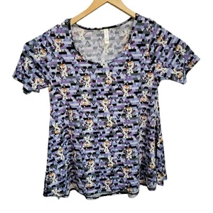 LulaRoe Frozen Olaf short sleeve shirt women’s size Med that flares a bit  READ! - Picture 1 of 4