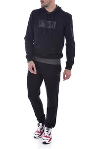 Traje de chándal con capucha EMPORIO ARMANI negro ligero de 2 piezas talla S nuevo con etiquetas - Imagen 1 de 3
