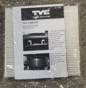 Cabin Air Filter TYC 800125P - Picture 1 of 2
