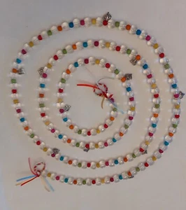 GARLAND SPRING/EASTER CLEAR BEADS/MULTI SPACERS WALL/TREE/TABLE/WREATH UNIQUE - Picture 1 of 6