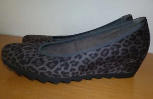 Pumps Keilabsatz Gabor Grau-Schwarz 39,5 Leomuster - Bild 1 von 7