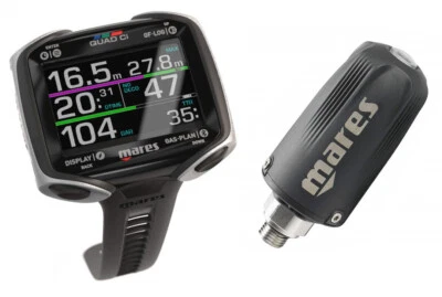 Mares Quad Ci Tauchcomputer Without Or With LED Tank Module 2.0 Sender - Bild 1 von 4