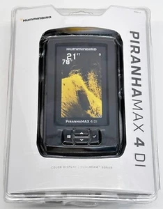 Humminbird PiranhaMAX 4 Di Sonar Fish Finder Dualbeam 4.3" Color Display 410160 - Picture 1 of 4