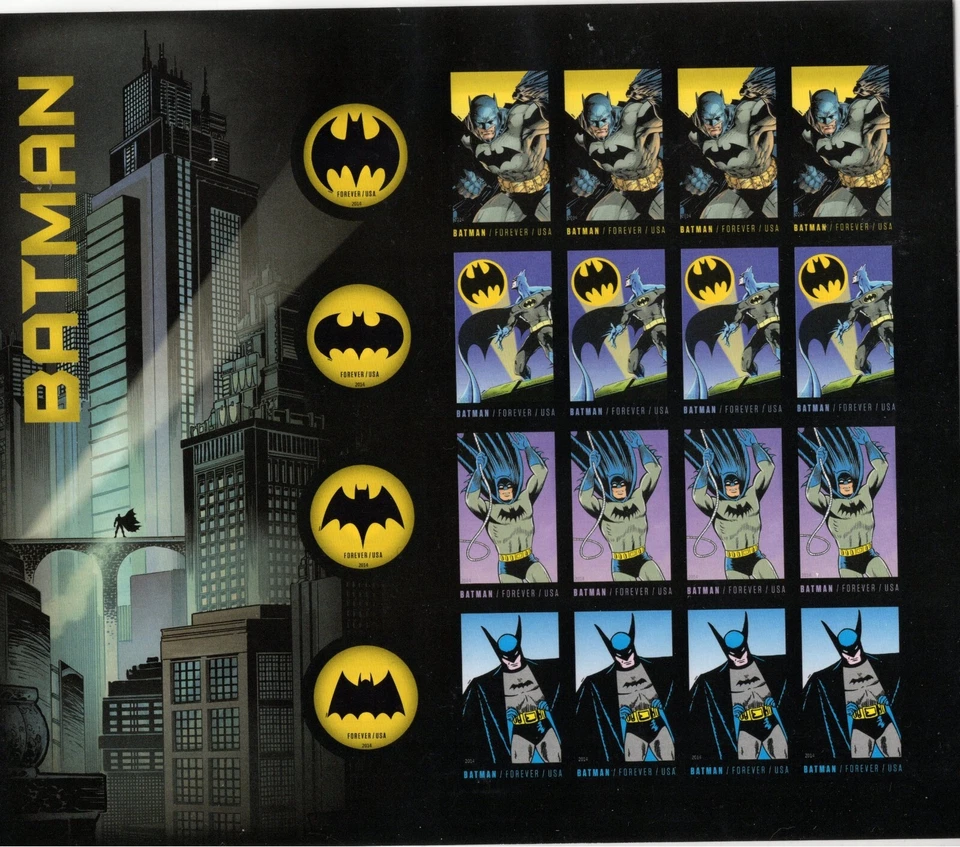 Scott 4928 - Batman. Imperf Sheet Of 20. MNH. OG.  #02 4928sh20 - Image 1 of 1