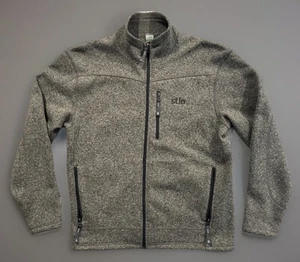STIO Mens Wilcox Fleece Jacket Sz Medium Gray Full Zip Pockets Hiking Outdoor - Picture 1 of 19