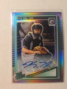 2025 Donruss Optic Rated Prospect Kyle Teel #102 Prizm Autograph White Sox - Bild 1 von 2