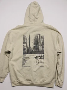 Taylor Swift 2020 Folklore Album Hoodie Tan Size L Trees Song List Graphic - Bild 1 von 12