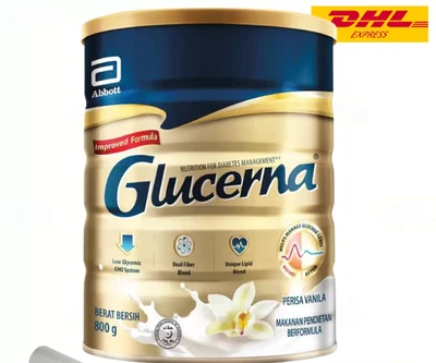 1 lata Glucerna Triple Care 800 g leche en polvo para diabéticos sabor vainilla-DHL EXPRES Foto 1 de 4