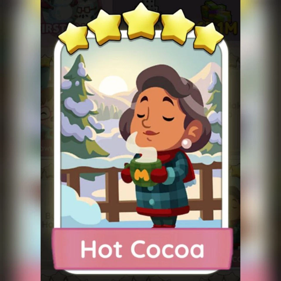 1 x Hot Cocoa (⭐⭐⭐⭐⭐) Set - 18 - Mono_poly_ Go sticker (Fast sending) - Image 1 of 1