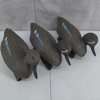 Flambeau Blue-Winged Teal Duck Decoy 3-Pack 5570WA Floating Hunting Made in USA - Image 1 of 4