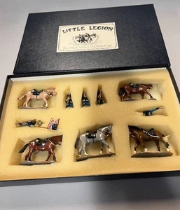Pequeña Legión Juguete Soldados Caballería Caballos Buffalo Soldiers - Imagen 1 de 8